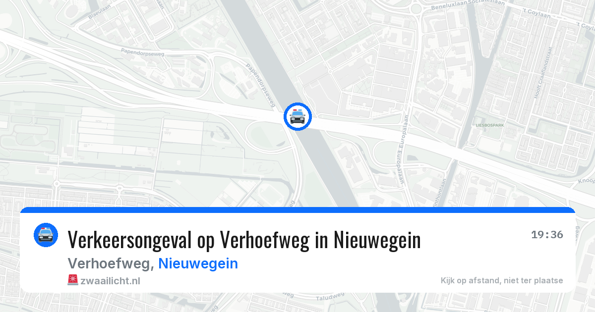 Verkeersongeval op Verhoefweg in Nieuwegein — 26 mei 2026