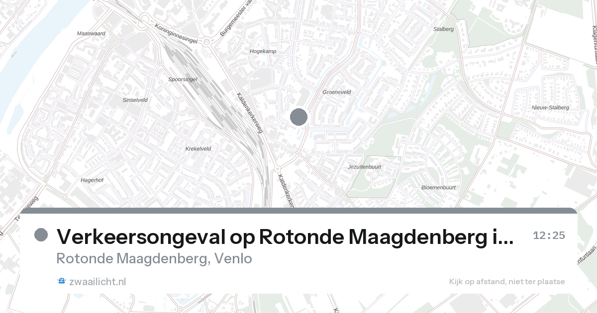 Verkeersongeval op Rotonde Maagdenberg in Venlo — 8 aug 2026