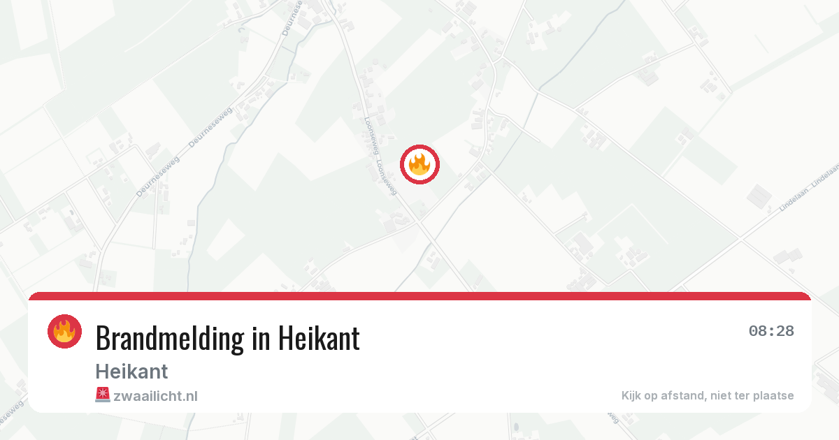 Brandmelding in Heikant — 10 mei 2026