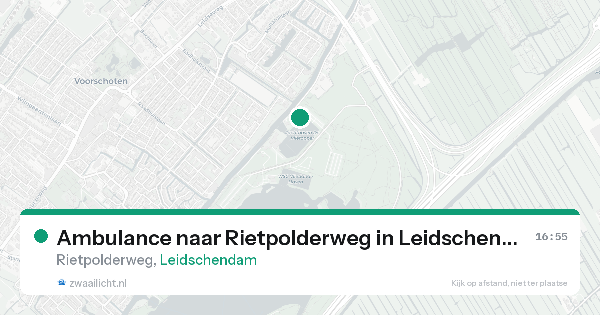 Ambulance naar Rietpolderweg in Leidschendam — 16 aug 2026