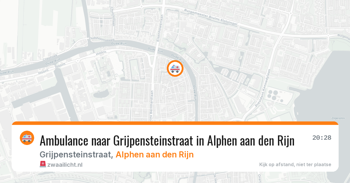 Ambulance naar Grijpensteinstraat in Alphen aan den Rijn — 17 jun 2026