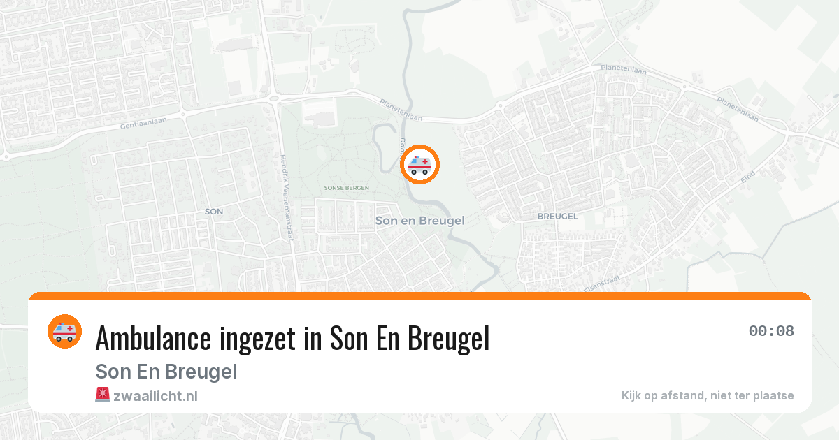 Ambulance ingezet in Son En Breugel — 28 apr 2026