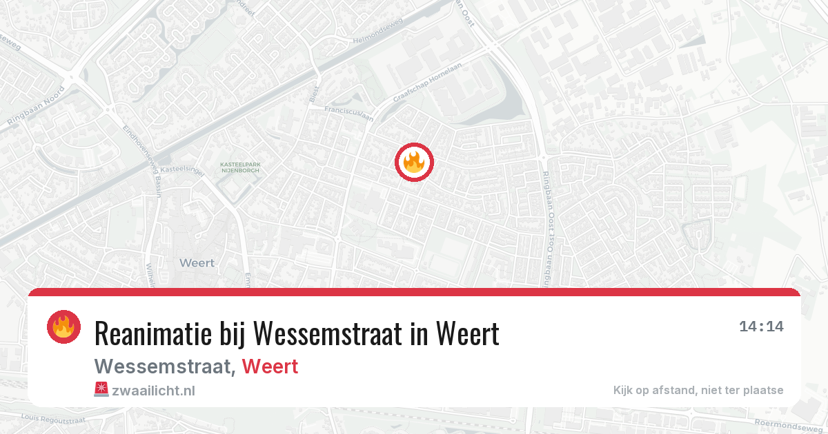 Reanimatie bij Wessemstraat in Weert — 4 jun 2026