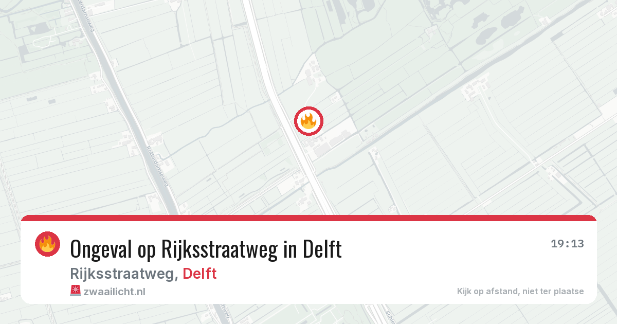 Ongeval op Rijksstraatweg in Delft — 30 mei 2026