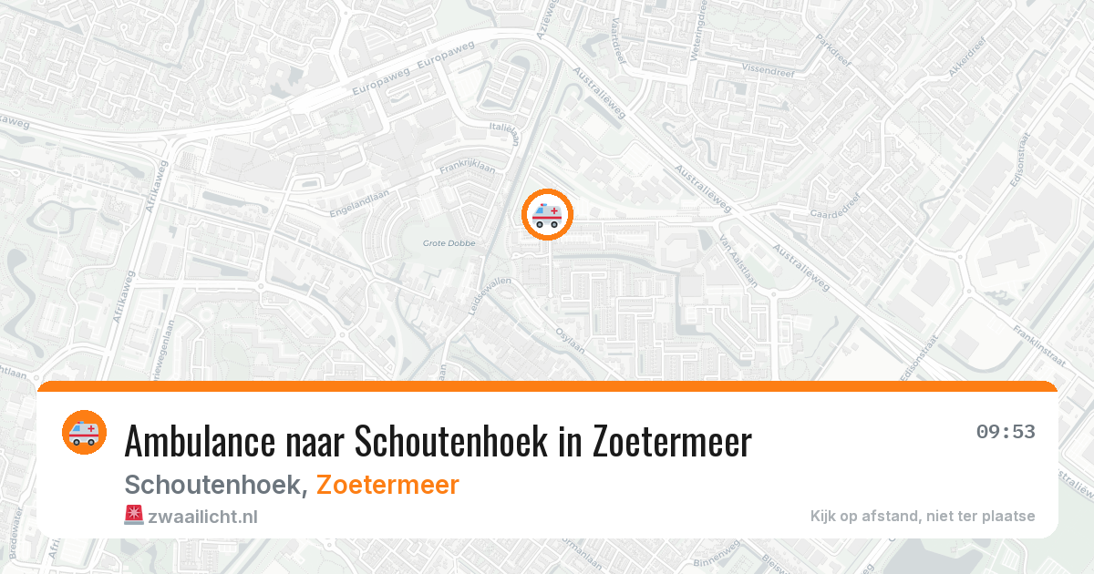 Ambulance naar Schoutenhoek in Zoetermeer — 7 apr 2026