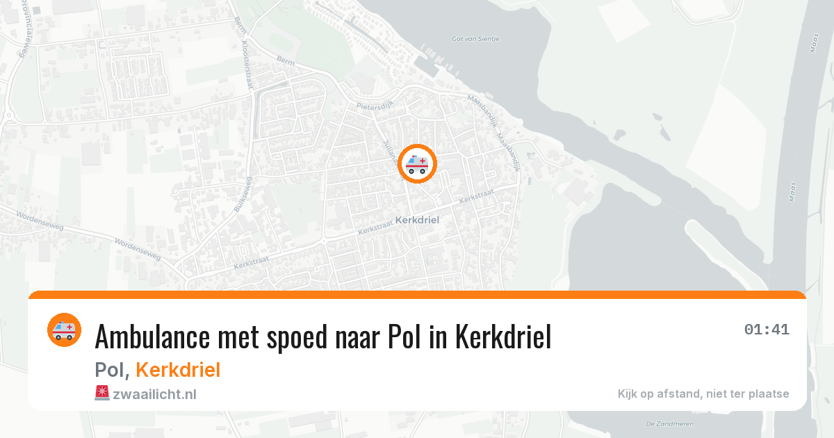 Ambulance met spoed naar Pol in Kerkdriel — 14 jul 2026