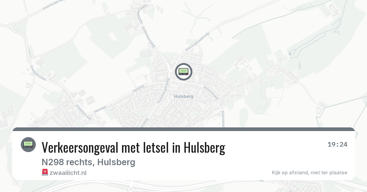 Verkeersongeval met letsel in Hulsberg — 23 jun 2026