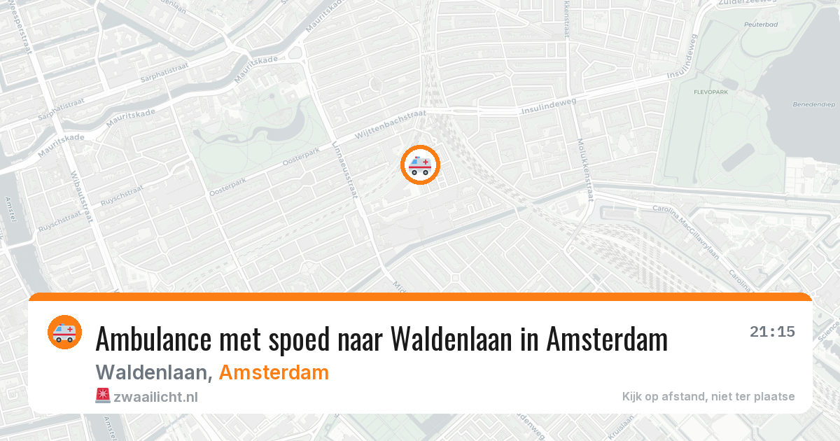 Ambulance met spoed naar Waldenlaan in Amsterdam — 1 jun 2026