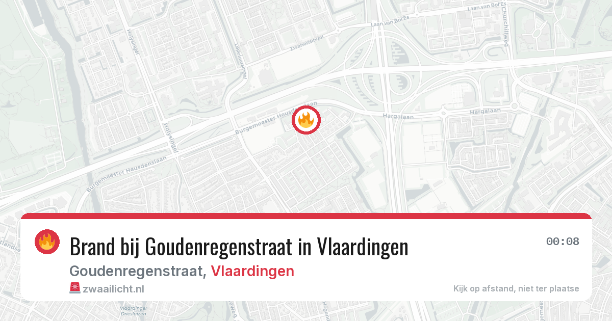 Brand bij Goudenregenstraat in Vlaardingen — 30 mrt 2026
