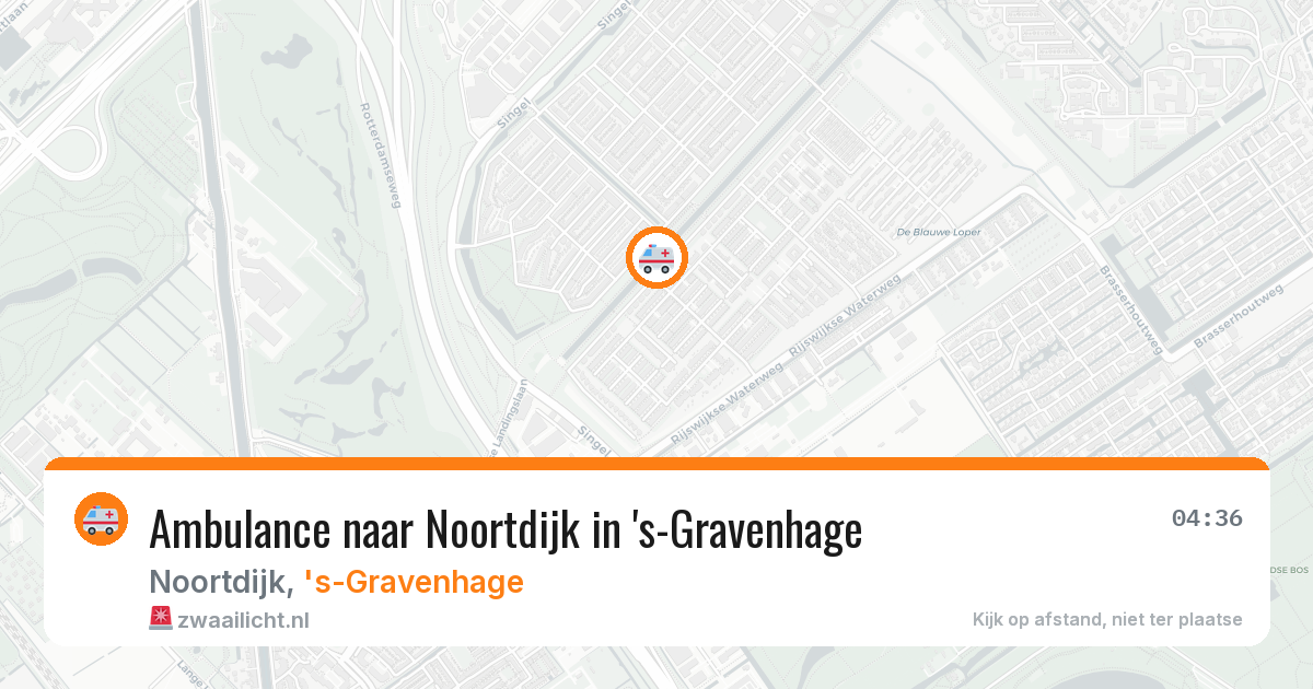 Ambulance naar Noortdijk in 's-Gravenhage — 1 aug 2026