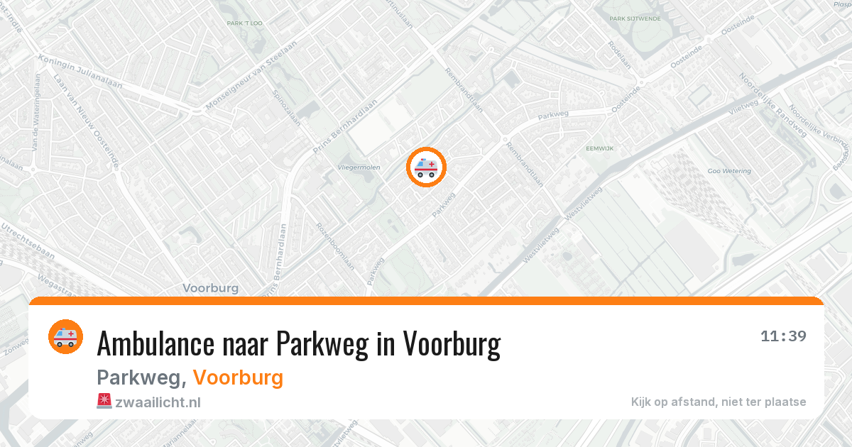 Ambulance naar Parkweg in Voorburg — 12 aug 2026