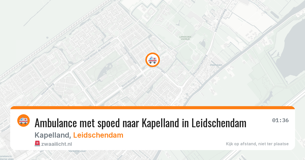 Ambulance met spoed naar Kapelland in Leidschendam — 12 jun 2026