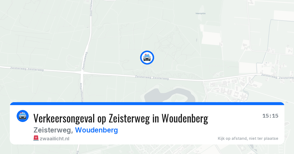 Verkeersongeval op Zeisterweg in Woudenberg — 14 jul 2026