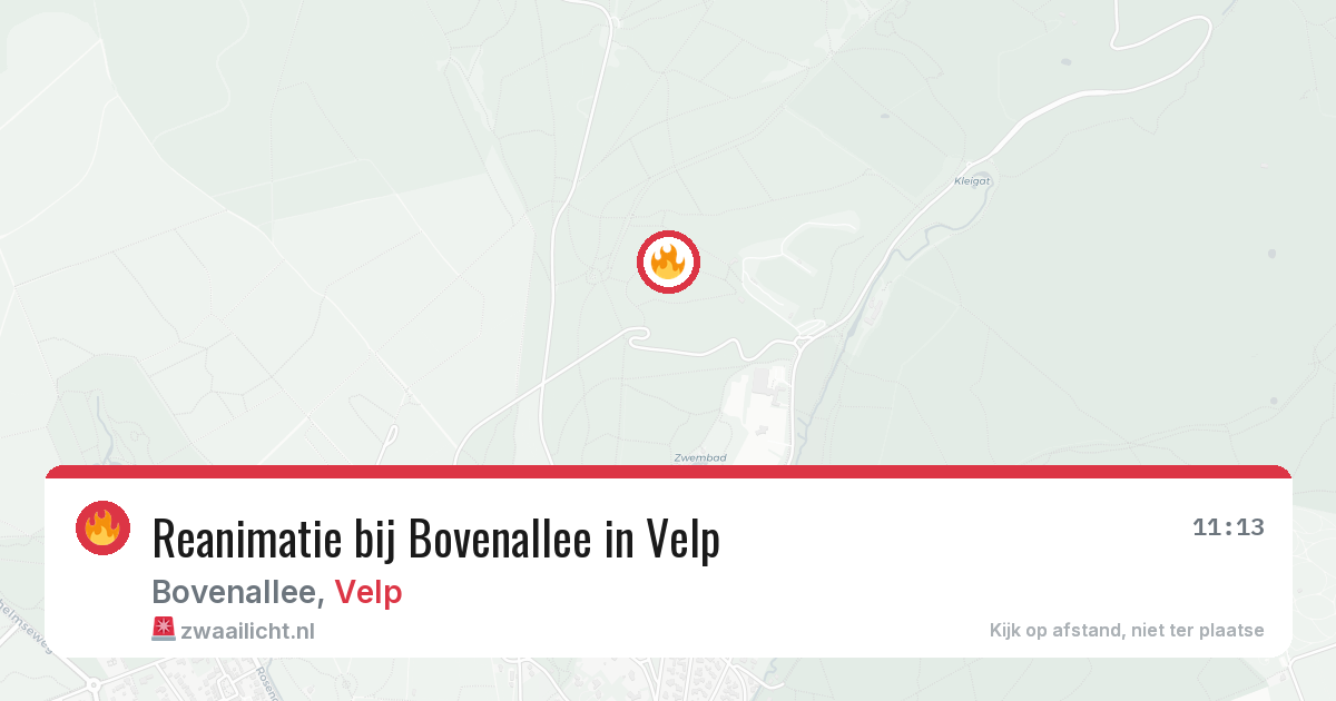 Reanimatie bij Bovenallee in Velp — 26 jul 2026