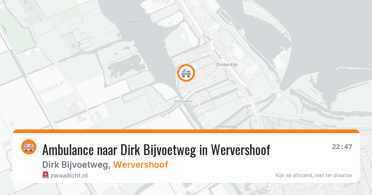 Ambulance naar Dirk Bijvoetweg in Wervershoof — 8 mei 2026