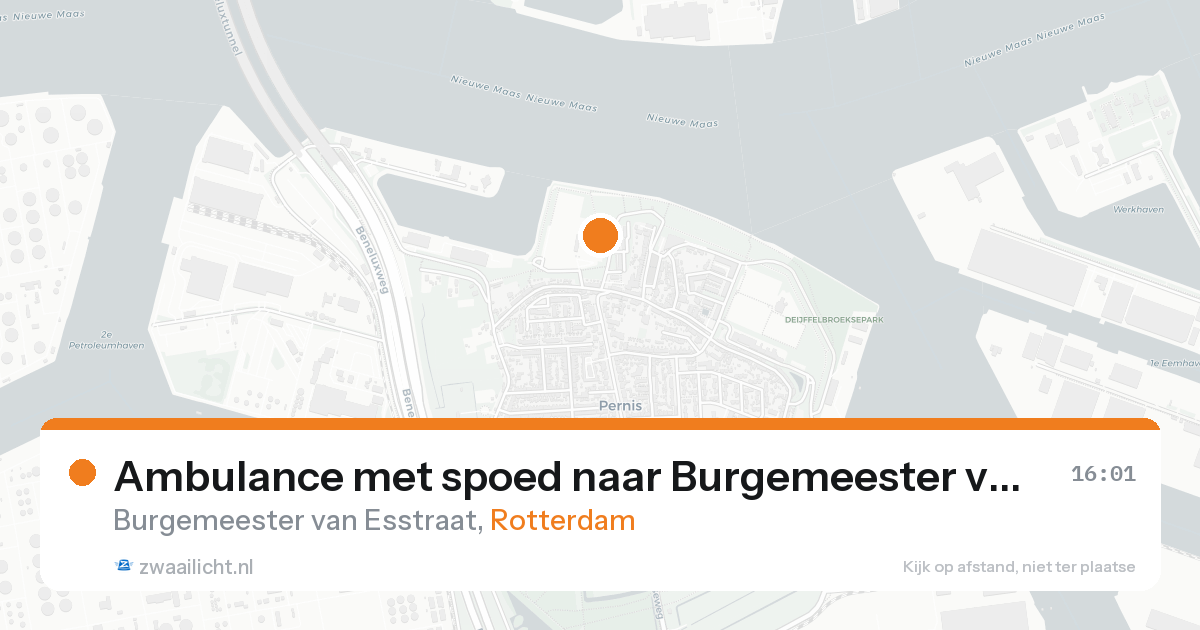 Ambulance met spoed naar Burgemeester van Esstraat in Rotterdam — 4 jul 2026