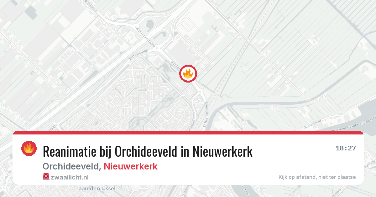 Reanimatie bij Orchideeveld in Nieuwerkerk — 27 apr 2026