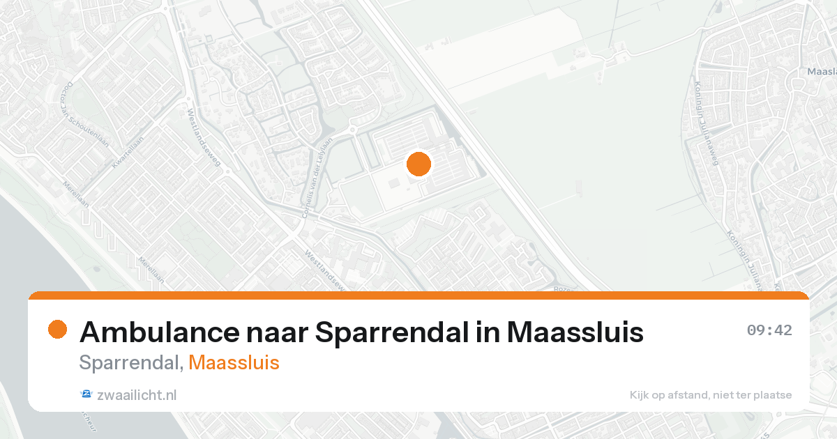 Ambulance naar Sparrendal in Maassluis — 15 jul 2026