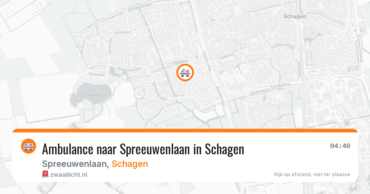 Ambulance naar Spreeuwenlaan in Schagen — 8 jun 2026