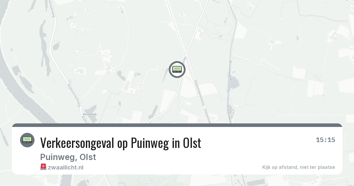 Verkeersongeval op Puinweg in Olst — 21 feb 2026