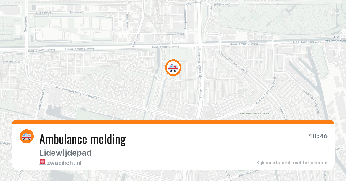 Ambulance melding — 20 apr 2026
