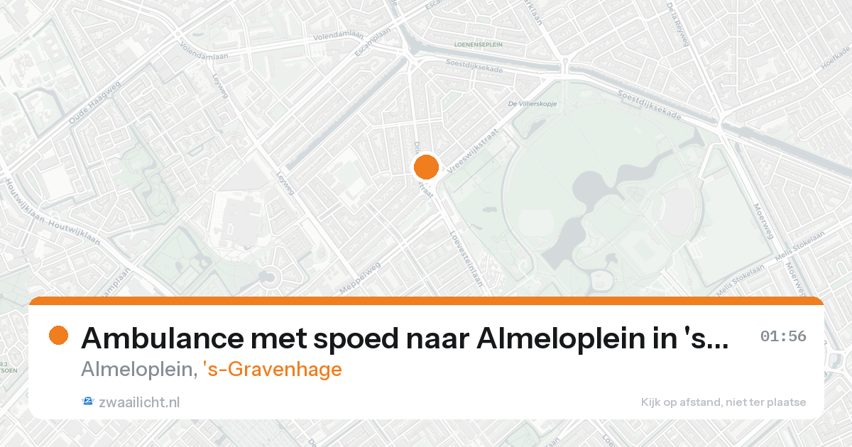 Ambulance met spoed naar Almeloplein in 's-Gravenhage — 21 aug 2026
