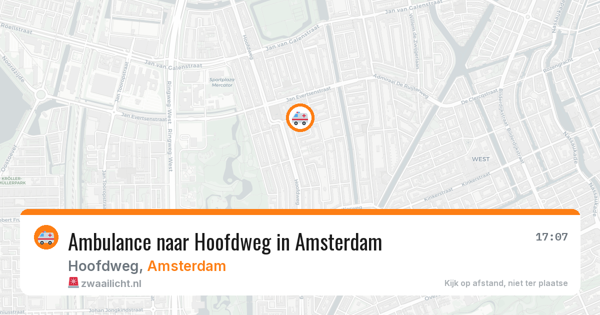 Ambulance naar Hoofdweg in Amsterdam — 19 mrt 2026