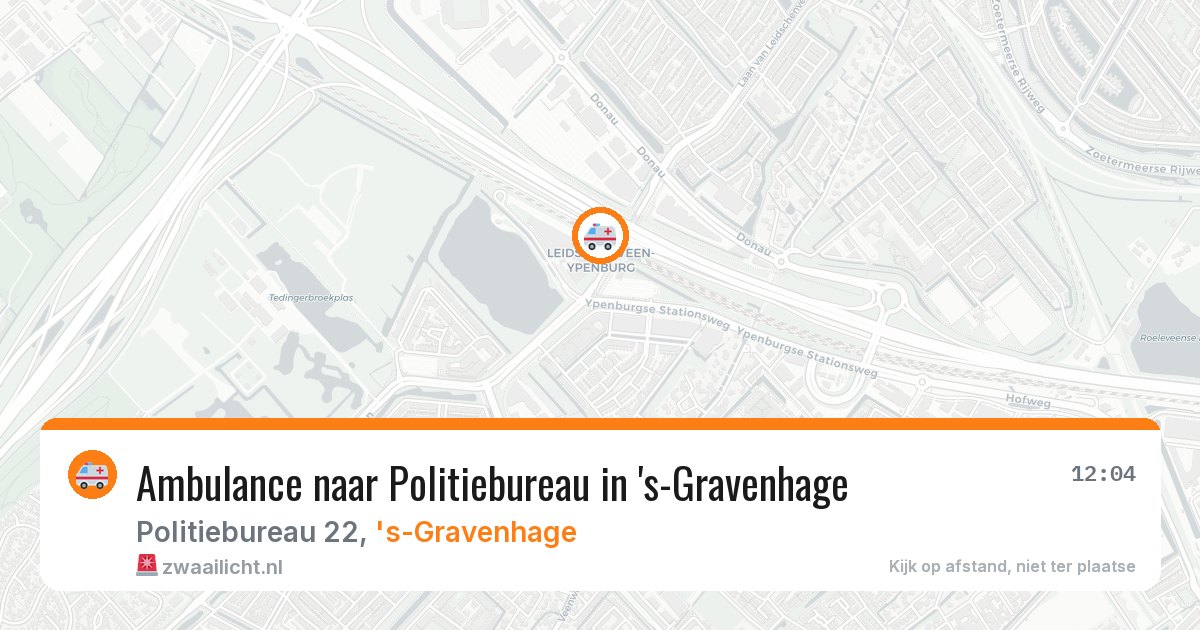 Ambulance naar Politiebureau in 's-Gravenhage — 5 mrt 2026