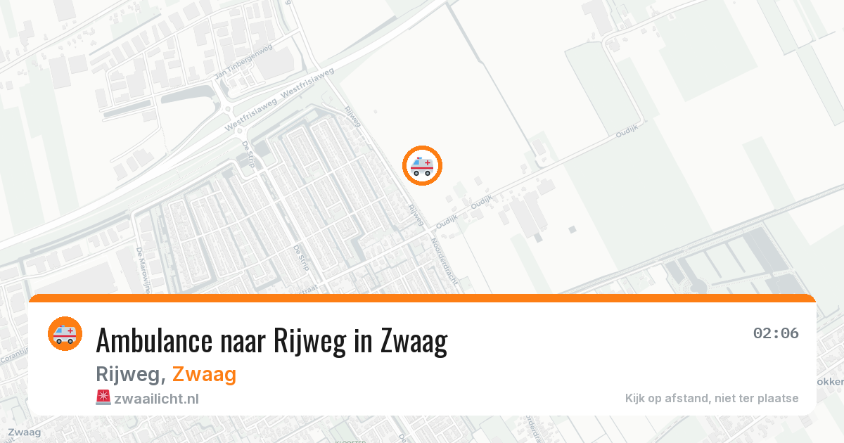 Ambulance naar Rijweg in Zwaag — 28 feb 2026
