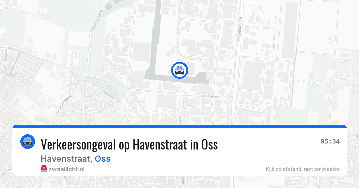 Verkeersongeval op Havenstraat in Oss — 22 mei 2026