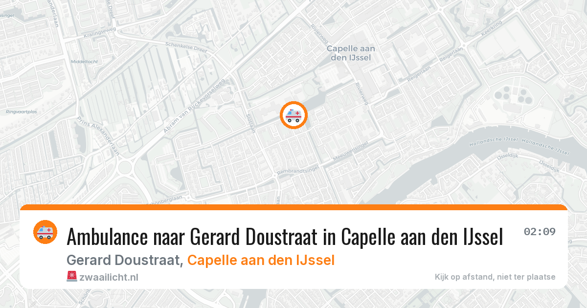 Ambulance naar Gerard Doustraat in Capelle aan den IJssel — 17 apr 2026
