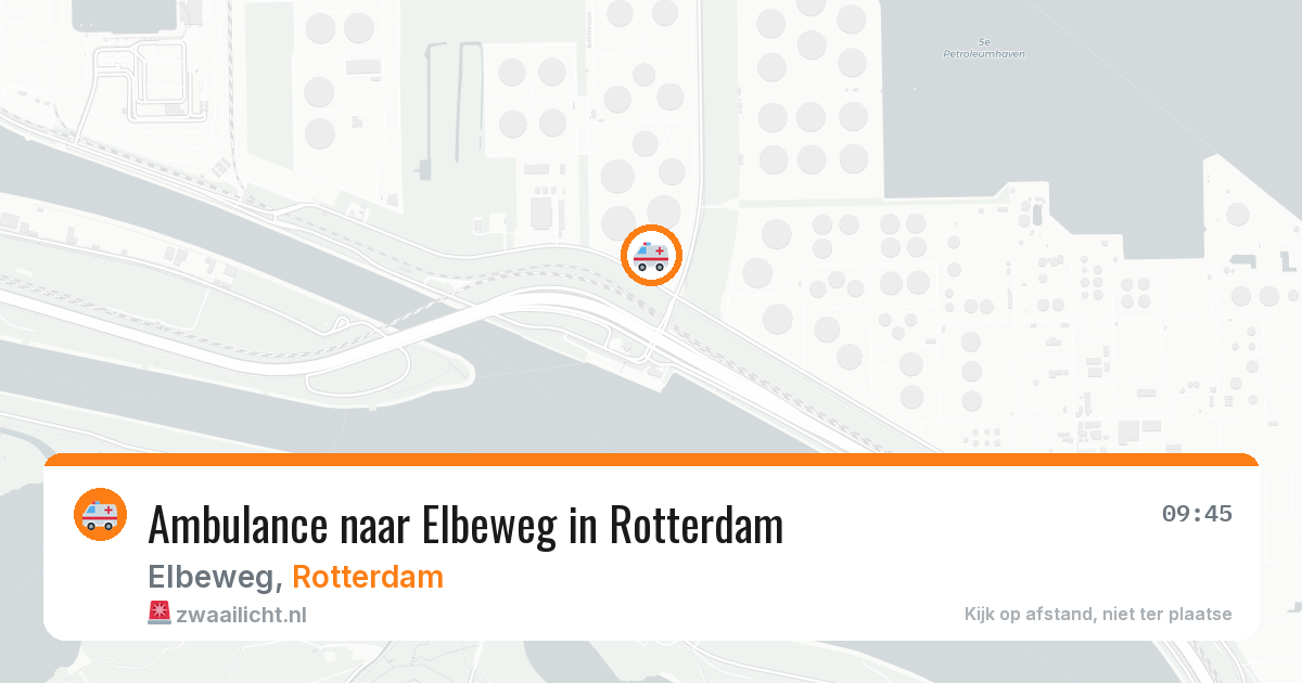 Ambulance naar Elbeweg in Rotterdam — 29 jan 2026