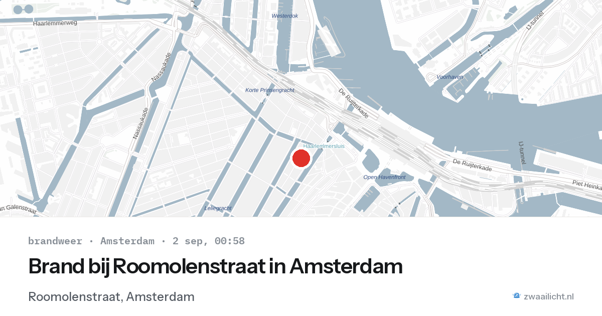 Brand bij Roomolenstraat in Amsterdam — 1 sep 2026
