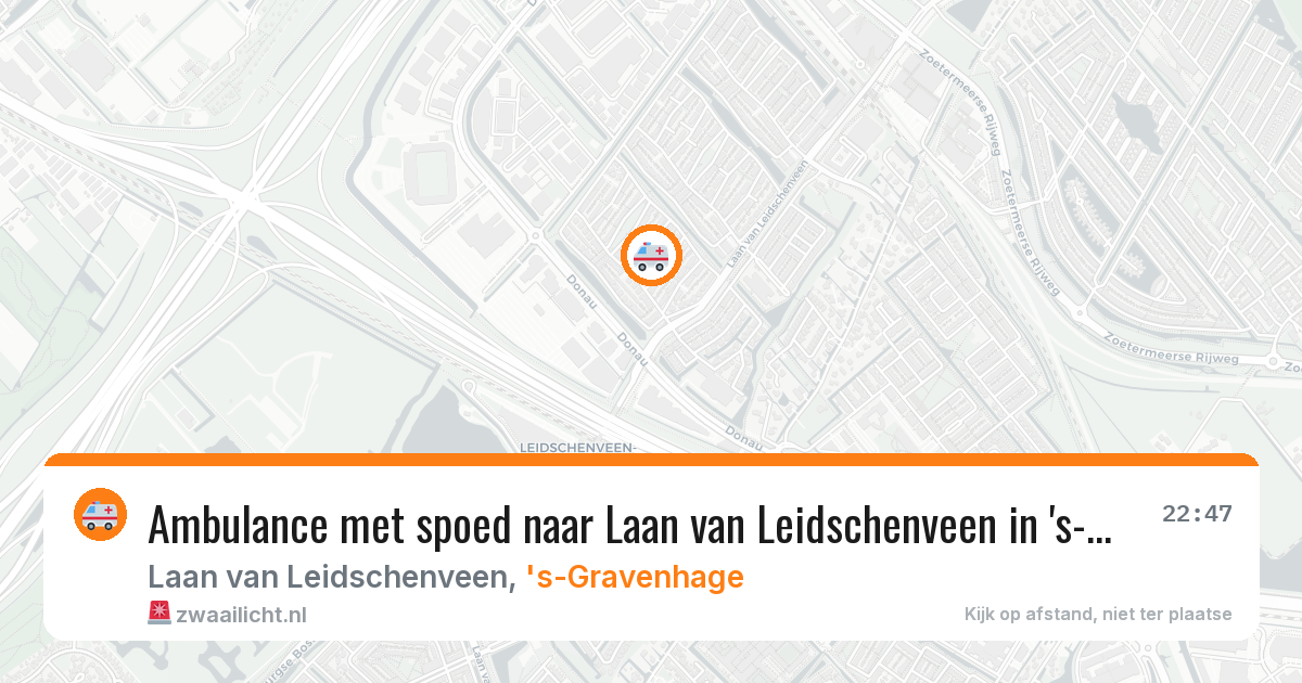 Ambulance met spoed naar Laan van Leidschenveen in 's-Gravenhage — 14 jul 2026