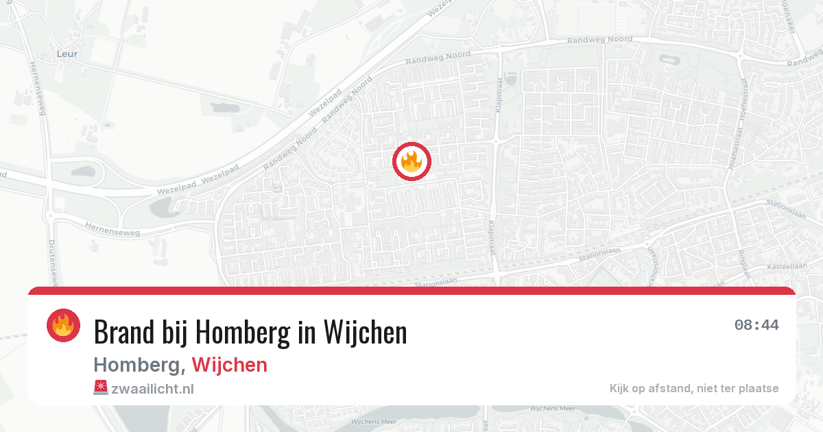Brand bij Homberg in Wijchen — 17 mei 2026