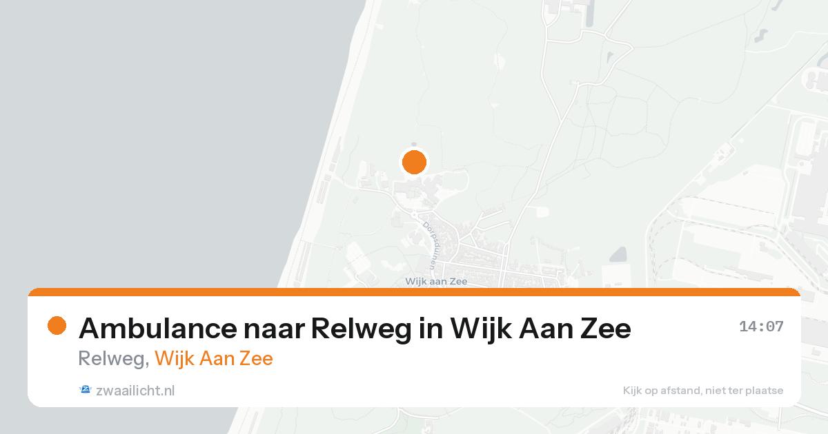 Ambulance naar Relweg in Wijk Aan Zee — 13 aug 2026