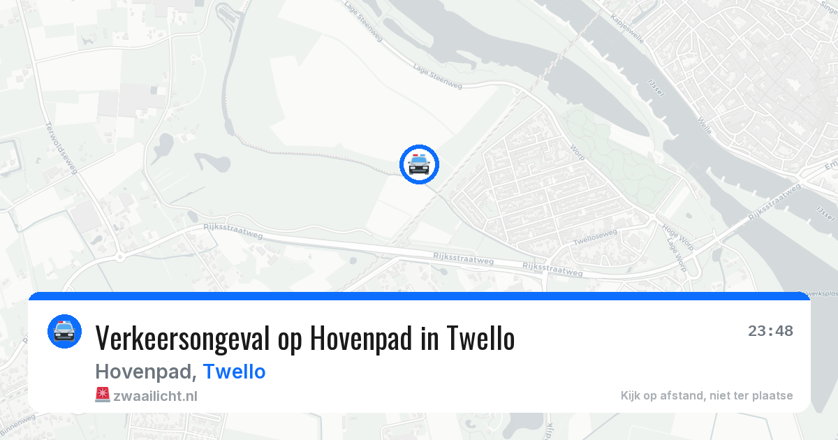 Verkeersongeval op Hovenpad in Twello — 6 jun 2026
