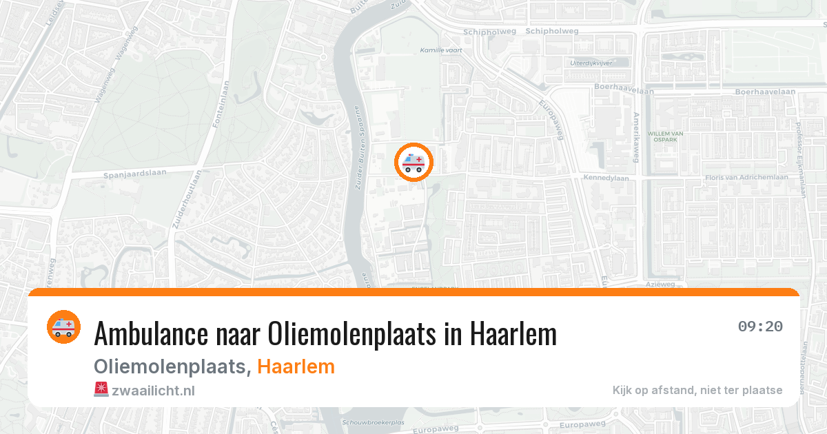 Ambulance naar Oliemolenplaats in Haarlem — 25 jul 2026