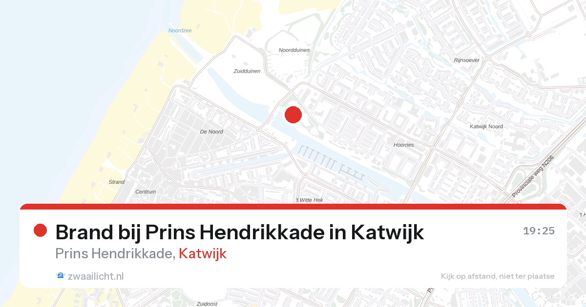 Brand bij Prins Hendrikkade in Katwijk — 11 mrt 2026