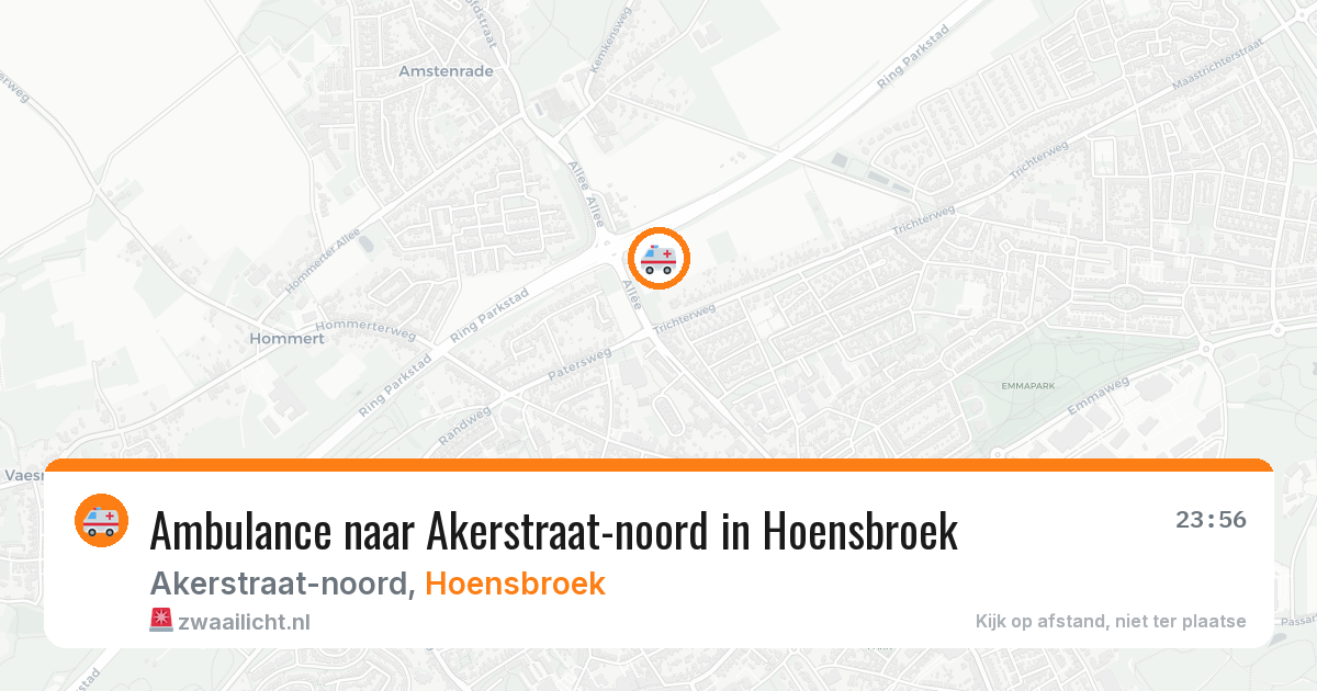 Ambulance naar Akerstraat-noord in Hoensbroek — 21 apr 2026