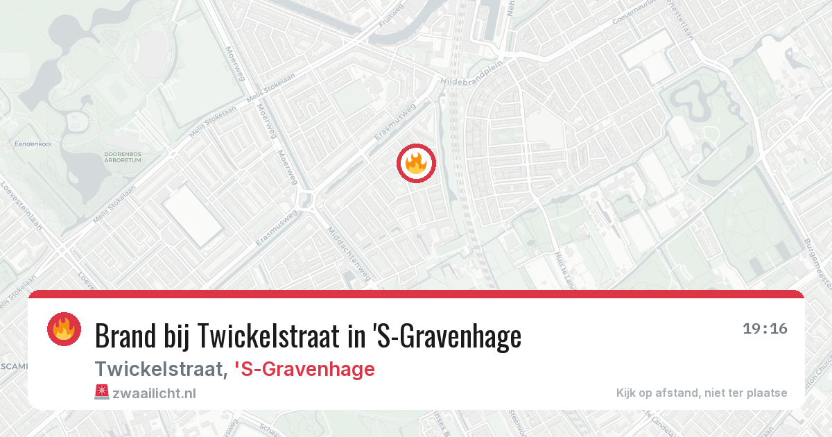 Brand bij Twickelstraat in 'S-Gravenhage — 20 mei 2026