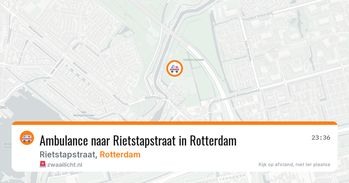 Ambulance naar Rietstapstraat in Rotterdam — 10 aug 2026
