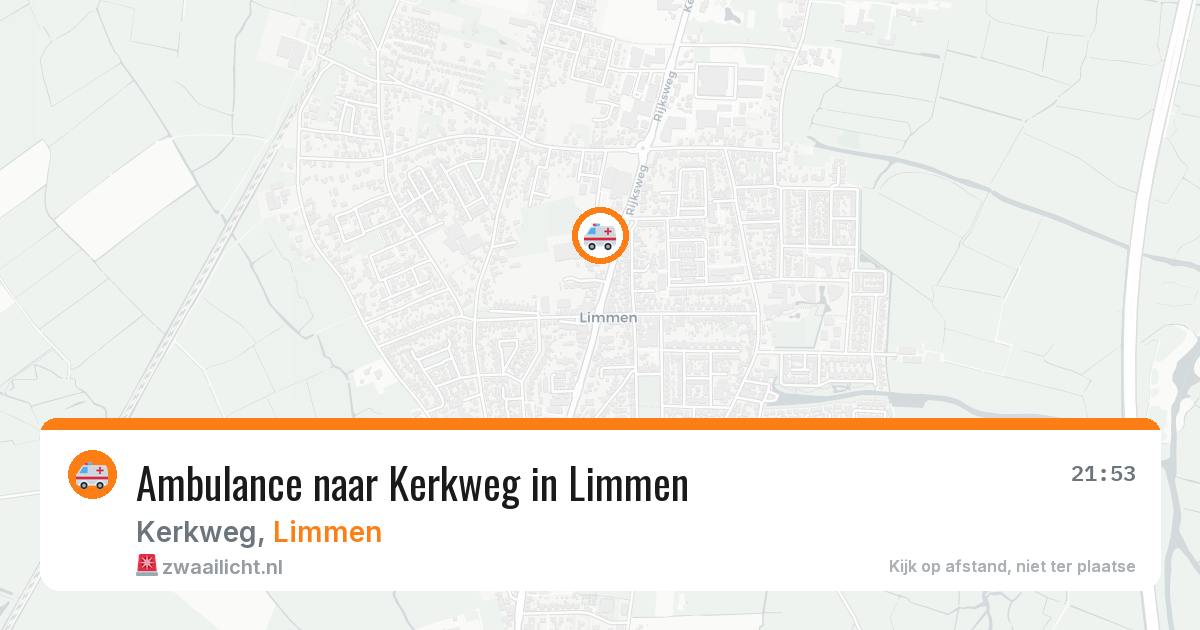 Ambulance naar Kerkweg in Limmen — 28 jun 2026