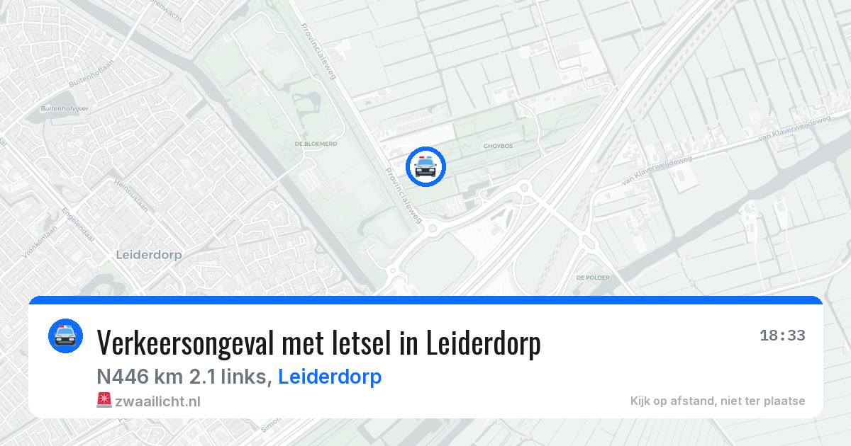 Verkeersongeval met letsel in Leiderdorp — 13 aug 2026