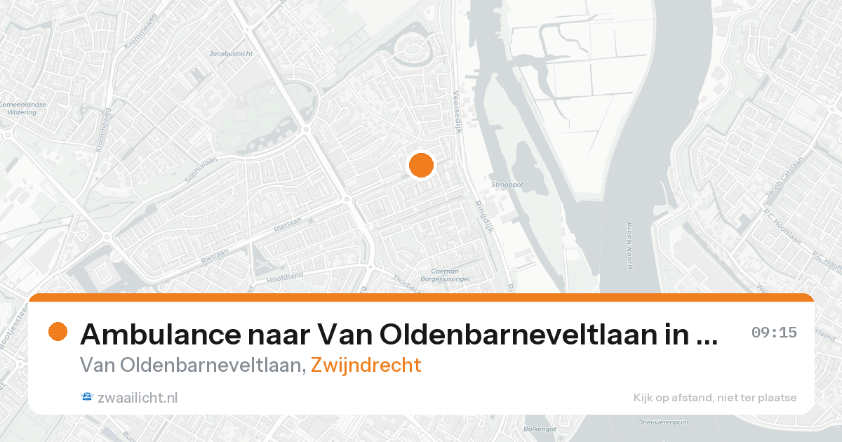 Ambulance naar Van Oldenbarneveltlaan in Zwijndrecht — 19 aug 2026