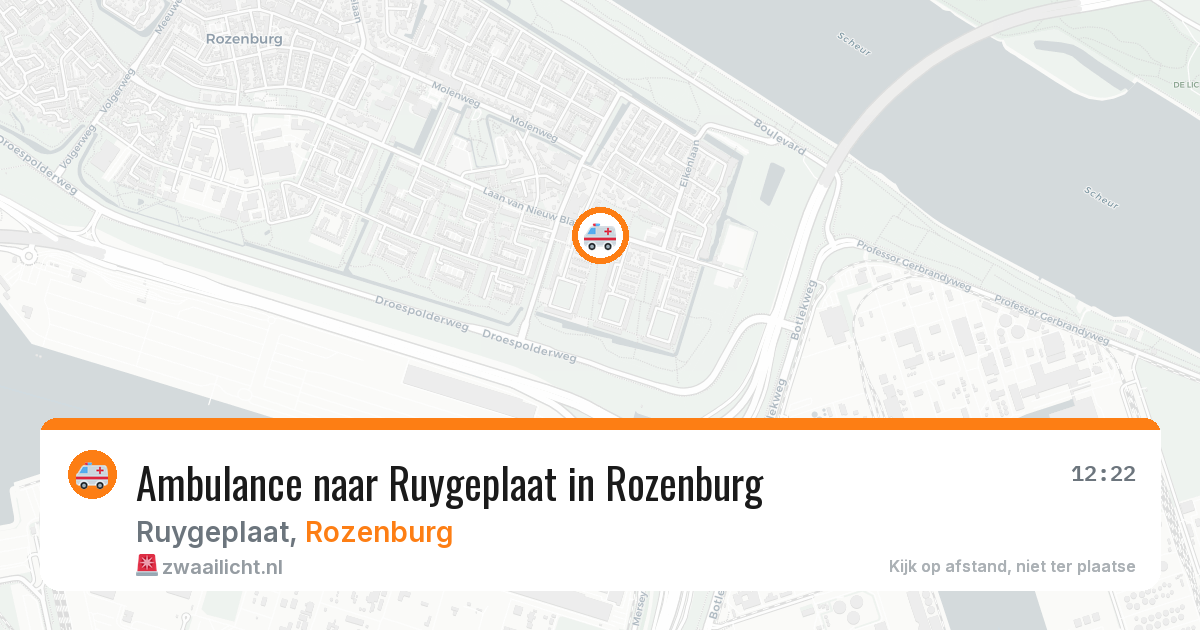 Ambulance naar Ruygeplaat in Rozenburg — 9 jun 2026