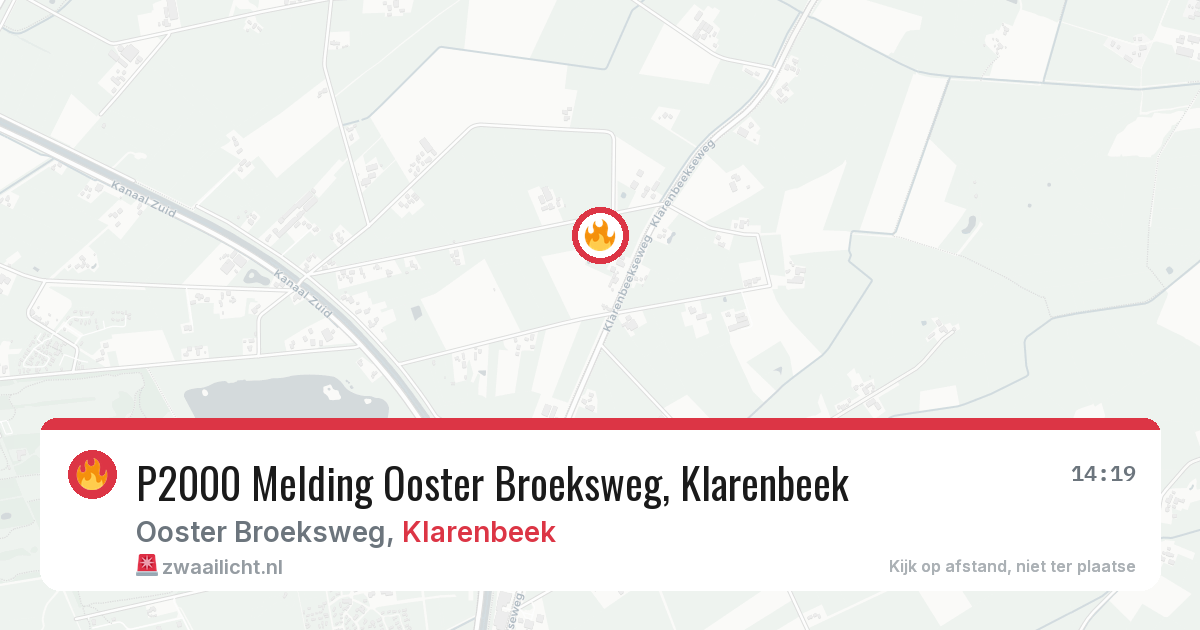 P2000 Melding Ooster Broeksweg, Klarenbeek — 8 feb 2026