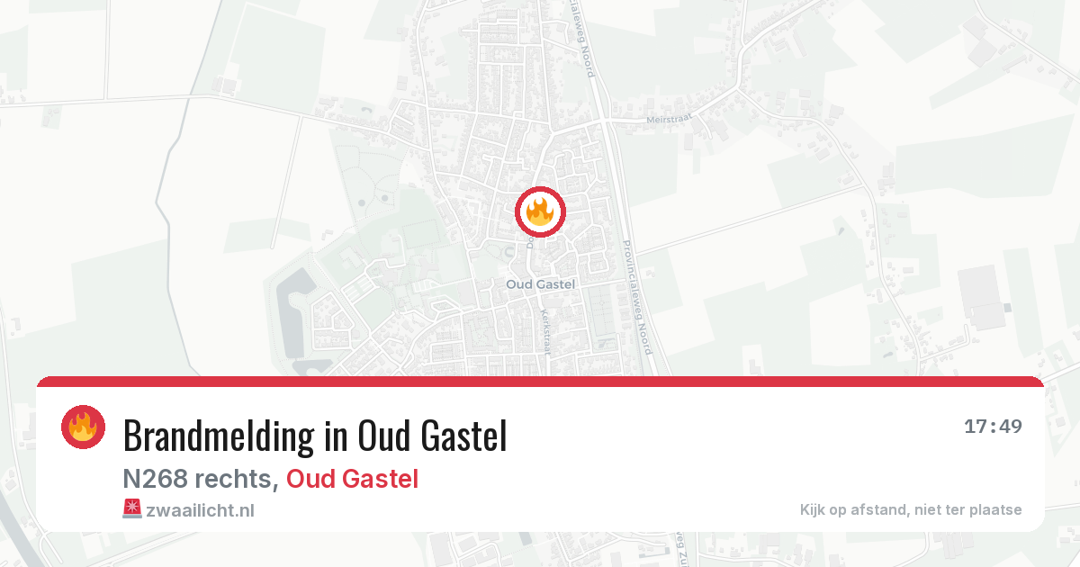 Brandmelding in Oud Gastel — 16 apr 2026