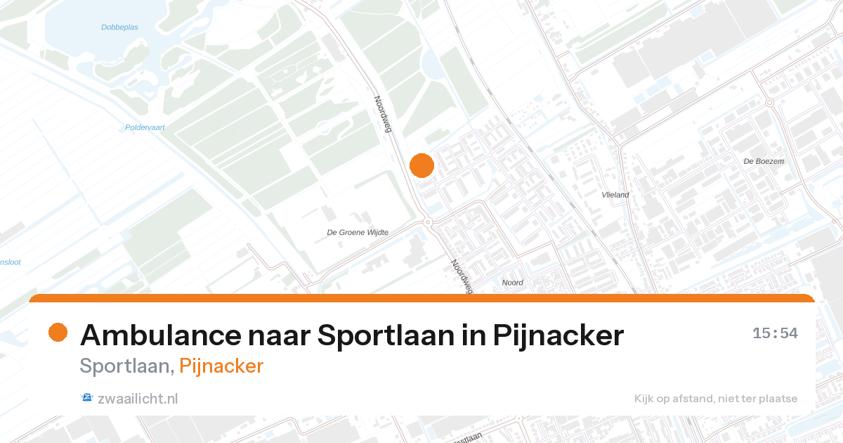 Ambulance naar Sportlaan in Pijnacker — 30 mei 2026