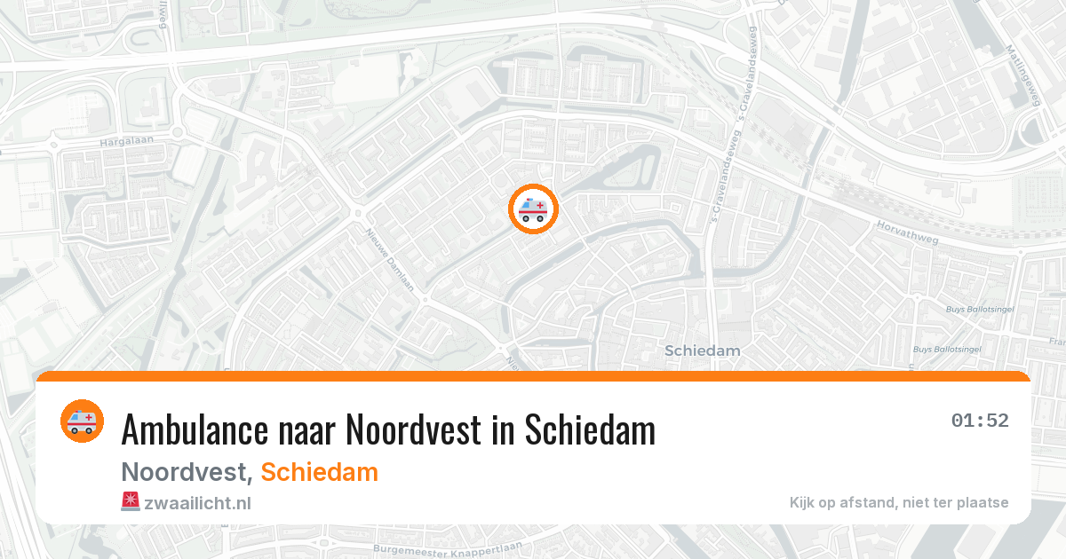 Ambulance naar Noordvest in Schiedam — 5 jun 2026